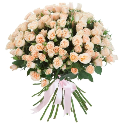 Нежный букет из персиковых кустовых роз – воплощение изысканности Бокситогорск Ленинградская область Нежный букет из персиковых кустовых роз – воплощение изысканности Бокситогорск Ленинградская область