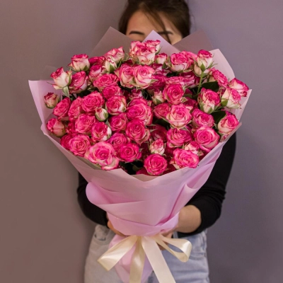 Букет «Розовый бум» – пышные кустовые розы в нежно-розовых тонах Бокситогорск Ленинградская область Букет «Розовый бум» – пышные кустовые розы в нежно-розовых тонах Бокситогорск Ленинградская область