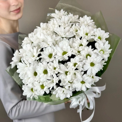 Букет «Мечты о лете» – свежесть белых хризантем Бокситогорск Ленинградская область Букет «Мечты о лете» – свежесть белых хризантем Бокситогорск Ленинградская область