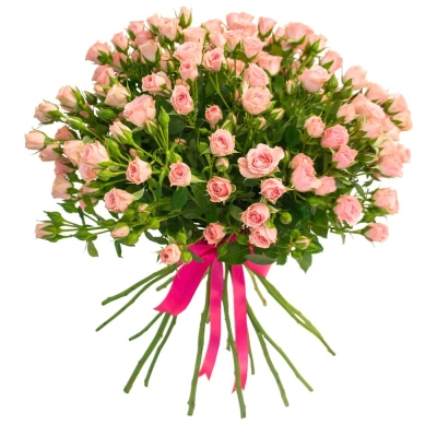 Букет «Нежные объятия» – романтика розовых кустовых роз Бокситогорск Ленинградская область Букет «Нежные объятия» – романтика розовых кустовых роз Бокситогорск Ленинградская область