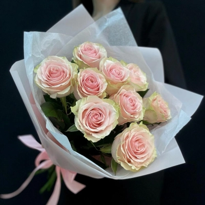 Букет из 9 розовых роз – нежность в каждом лепестке Бокситогорск Ленинградская область Букет из 9 розовых роз – нежность в каждом лепестке Бокситогорск Ленинградская область