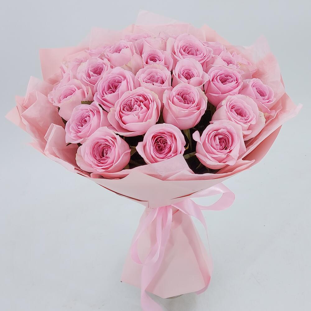 Букет из нежно-розовых роз – элегантность в каждом лепестке Бокситогорск Ленинградская область